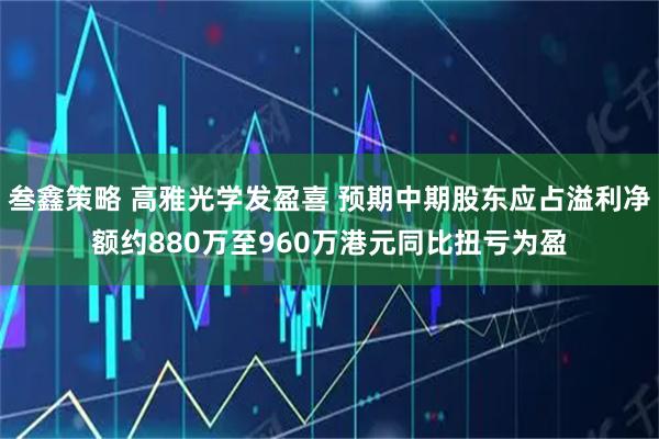 叁鑫策略 高雅光学发盈喜 预期中期股东应占溢利净额约880万至960万港元同比扭亏为盈